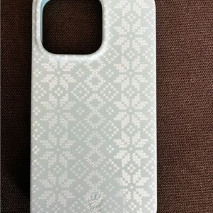 Velvet Caviar White Patterned Phone Case